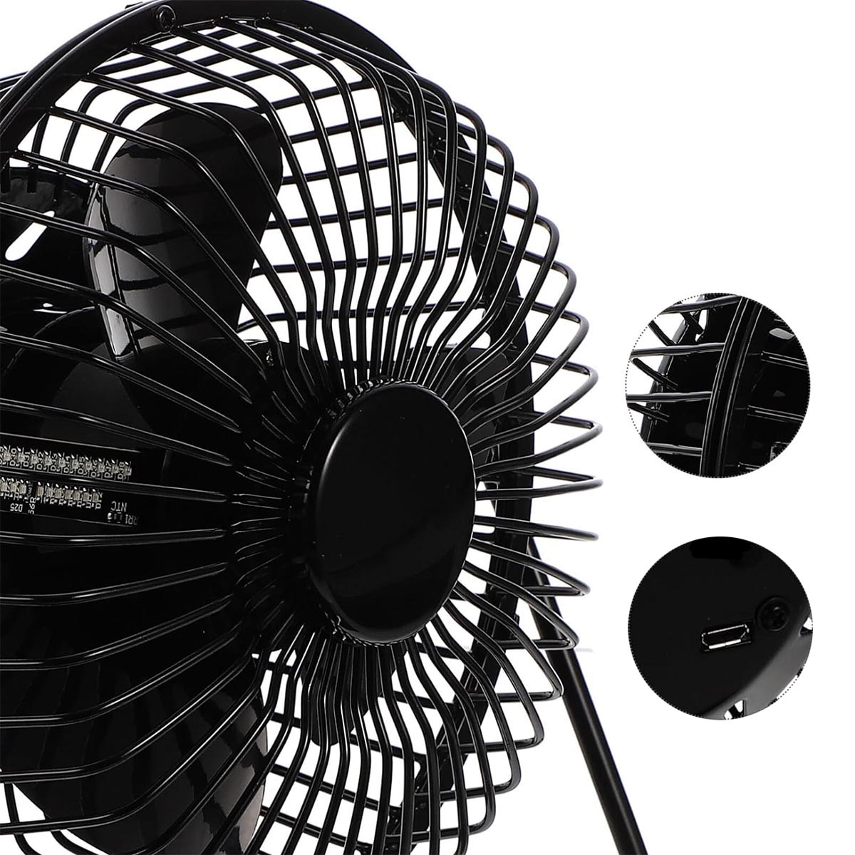 Miniatura 5 de Ventilador + Reloj LED USB